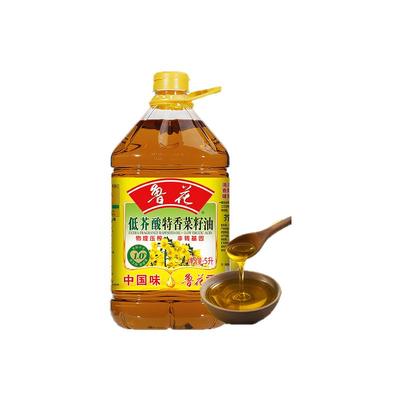 鲁花低芥酸特香菜籽油5L大桶装