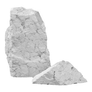 天然水晶原石矿石白松石原矿摆件书靠书挡书立家居装饰鱼缸石头