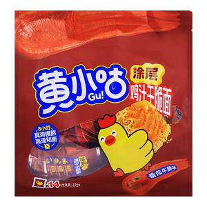 黄小咕干脆面16g鸡汁涂层干吃面咸蛋黄方便面宿舍解馋休闲零食品