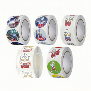 奥特曼贴纸儿童奖励贴幼儿园画本表扬励志贴卡通超人怪兽贴纸贴画