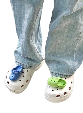 Crocs小红书小鞋鞋花洞洞鞋配饰