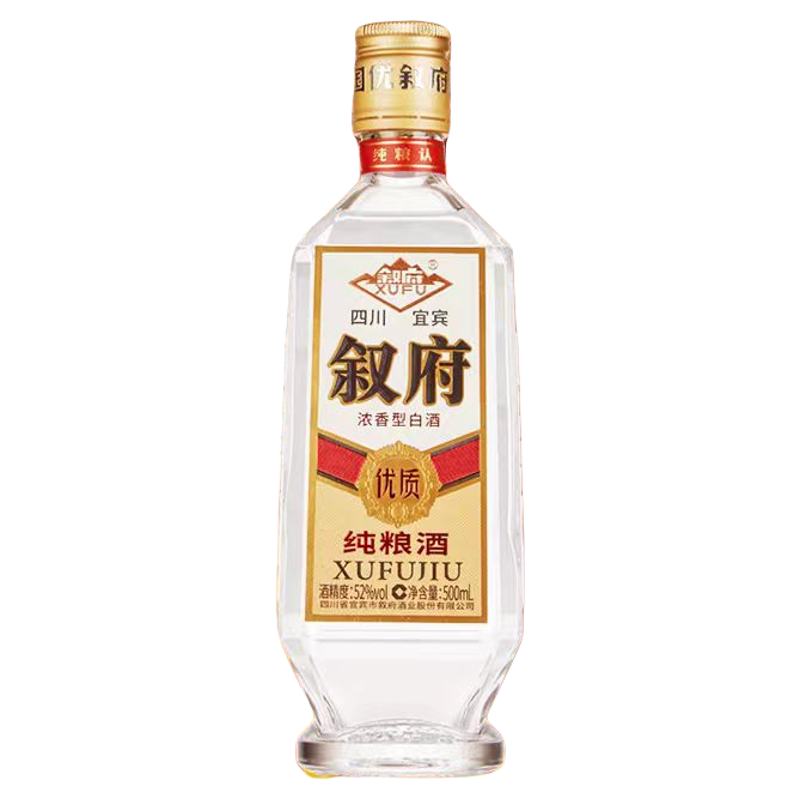 四川叙府纯粮大曲浓香白酒6瓶装