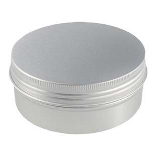 圆形100ml至250ml铝盒铝制分装盒膏霜分装盒螺纹便携金属盒包装圆