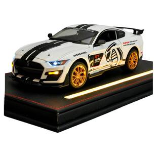 大号合金福特野马GT500眼镜蛇跑车模型送男生高档汽车手办礼物