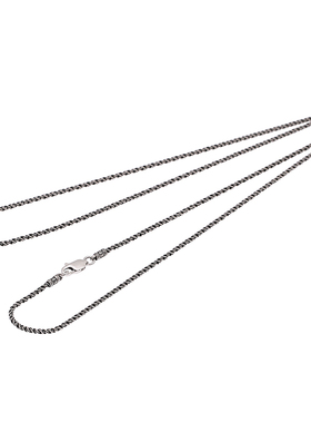 银聚点s925扭纹男女百搭麻绳项链