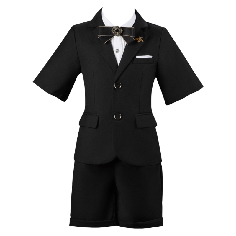 婚礼花童礼服男童西服套装夏季