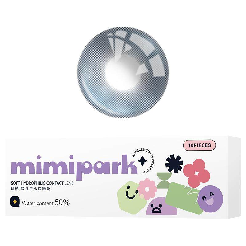 MIMIPARK无锁边通透水润美瞳夜吻维纳斯日抛10片装