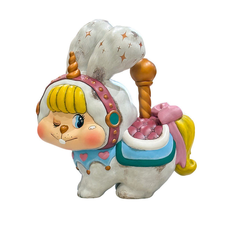 52TOYS饼饼兔LITTLE BUNS旋转木马大体手办大体潮玩玩具摆件礼物