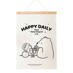 莱恩2026年挂历新款木质无印风挂历家用挂墙式简约ins风手撕日历打卡计划备忘录个性创意365天黄历定制