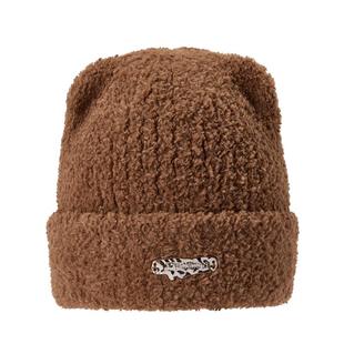 熊耳帽FILA FUSION斐乐潮牌情侣冷帽冬季保暖针织帽可爱毛线帽子