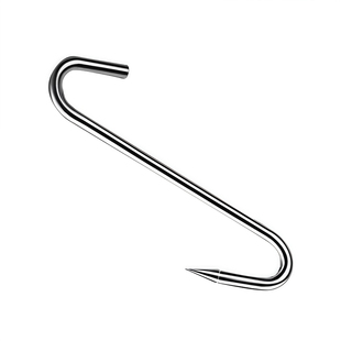 腊肉挂钩不锈钢S型晒挂烤鸭香肠猪肉勾子加粗钩挂肉钩子实心承重