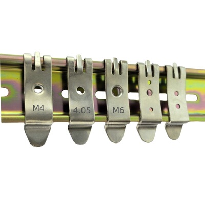 国标din弹性导轨卡扣安装支架