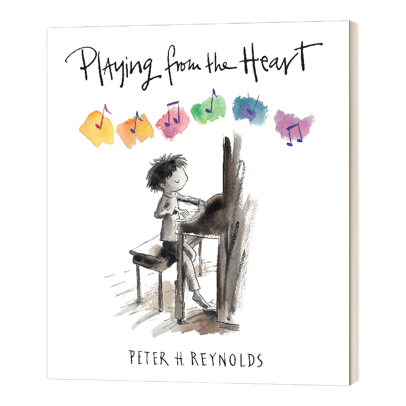 英文原版 Playing from the Heart 琴声如诉 纽约时报畅销书作者Peter H. Reynolds彼德 雷诺兹 精装儿童绘本 英文版 进口英语书籍
