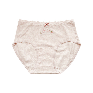 内裤女款纯棉全棉抗菌裆春夏薄款2026新款中腰女士蕾丝三角裤短裤