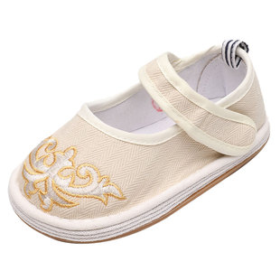 儿童古装鞋子中国风宝宝千层底1-3岁2婴儿鞋男童手工布鞋汉服鞋女