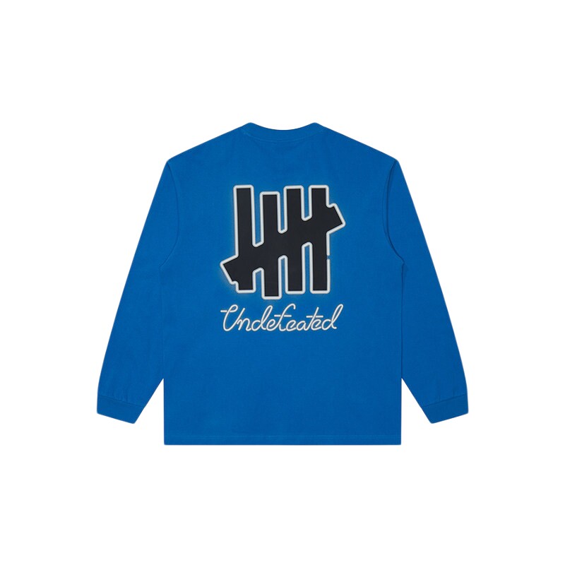 UNDEFEATED五条杠长袖T恤中性宽松潮流撞色logo圆筒26秋冬新品