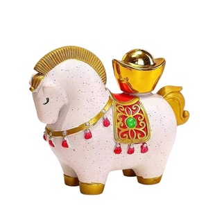 马年吉祥物马到成功马上有钱马上有元宝公仔摆件茶宠玩偶送礼盒装