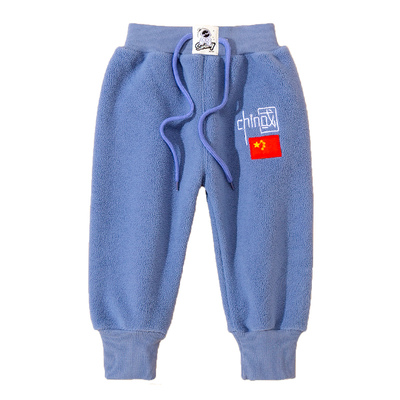 暖暖裤双面绒儿童加绒加厚运动裤