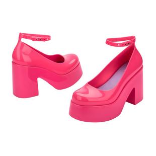 Melissa梅丽莎25秋季款女士时尚芭比高跟气质搭扣粗果冻鞋33998