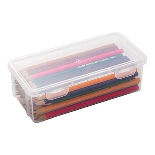 铅笔盒透明文具收纳盒大容量笔筒装蜡笔彩铅马克笔中性笔儿童笔袋