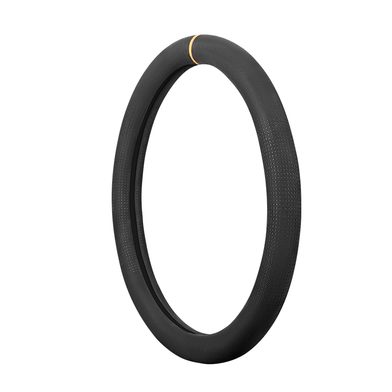 CICIDO夕多汽车方向盘保护套四季通用男女真皮手缝防滑车把套大众