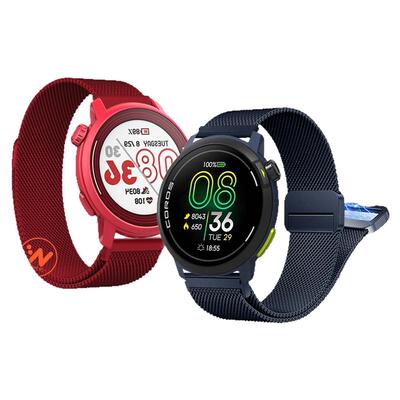 适用高驰COROS PACE3手表带4双米兰磁吸腕表带PACE Pro金属表链运动pace2智能手表APEX2 Pro男士夏季透气