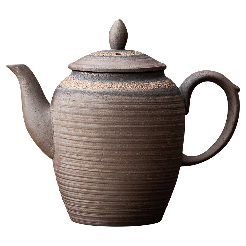 日式复古茶壶单壶粗陶家用茶具