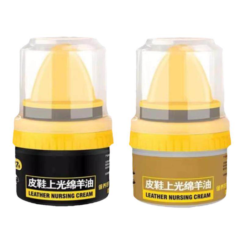 高级皮鞋油鞋油皮鞋通用黑色无色保养上光绵羊真皮擦鞋护理神器