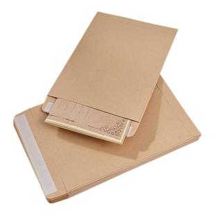 牛皮纸信封中式自带封口粘胶加厚无字空白装现金钱袋发票据文件收据工资袋大号A4增值税专用信封袋3/5/7/9号