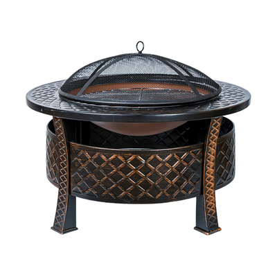 户外庭院烤火炉围炉煮茶