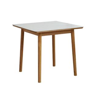 纯实木小方桌小户型家用四方桌子正方形岩板餐桌奶油风餐桌椅组合