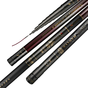 进口高碳素达瓦卡兹传统钓竿超轻硬钓竿长竿12米炮竿打窝杆野钓杆