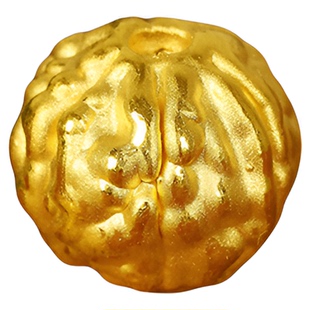 黄金真足金999小金刚核桃手串3D硬金隔珠男女文玩转运珠搭配