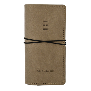 伊莎儿复古轻迹活页本(波谱篇章)多功能皮面日记记事本TN手账本