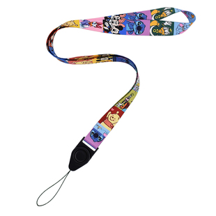 卡通可爱长款手机挂绳u盘胸牌卡套钥匙防丢挂脖绳链动漫儿童男女