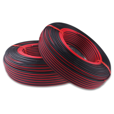 纯铜红黑平行线家用软线监控LED