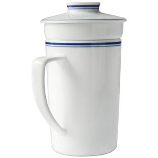 九土泡茶杯陶瓷茶水分离带茶滤内胆个人办公杯会议杯复古功夫茶杯