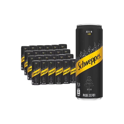 可口可乐无糖气泡水330ml*24罐