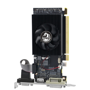 全新梅捷R5 230 2G GDDR3台式机娱乐办公64bit静音小机箱半高显卡