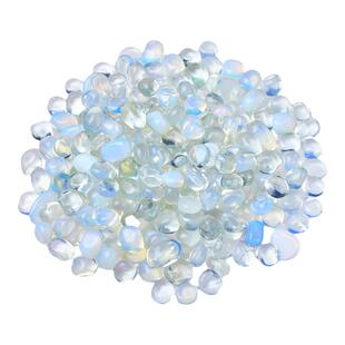 蛋白石碎石小颗粒摆件水晶碎石消磁石鱼缸花盆造景石家居装潢装饰