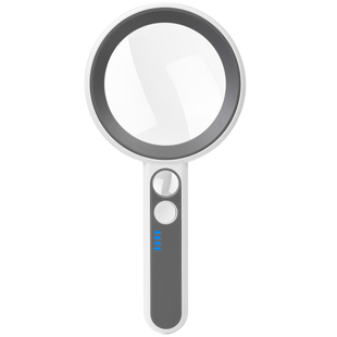 太阳火新品USB充电手持便携式高清4倍放大镜老人阅读看书观察手机视频带电量显示灯高倍20倍家电电子元件维修