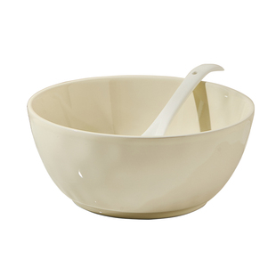 奶油风8寸汤碗家用2025新款高颜值大号吃面碗陶瓷大碗泡面碗餐具