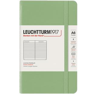 德国灯塔leuchtturm1917笔记本子文具A6口袋型迷你型硬封面手帐横格方格点格无格内页硬面抄随身本商务办公