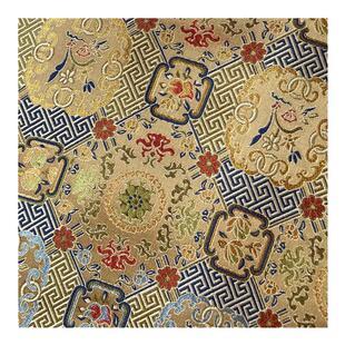 窗花如意●宋锦超宽150cm高端定制旗袍口金包仿真丝面料 布料服装