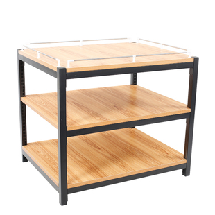 超市促销台奶堆架展示架多功能钢木特价台展示台便利店母婴店货架