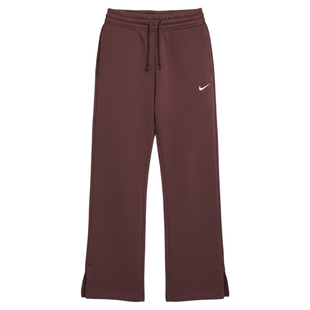 耐克女加绒卫衣卫裤套装高腰阔腿长裤冬新款运动裤IH1012 DQ5768