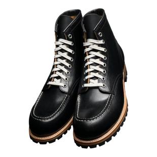 强尼制靴 Moctoe莫卡辛头美式复古狗牙底男工装靴马丁靴固特异