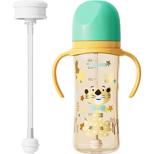 适配贝亲重力球奶瓶配件直饮吸管鸭嘴奶嘴手柄杯盖改造吸管水杯盖