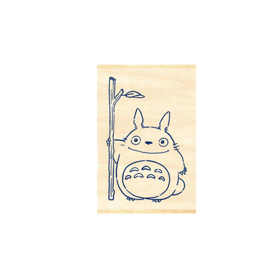 手账素材木制印章宫崎骏龙猫