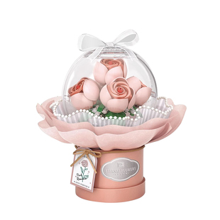 LOZ俐智小颗粒拼装积木花鲜花波波球花束向日癸玫瑰教师情人礼物